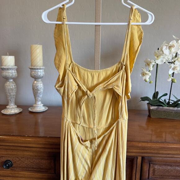 léRumi Reagan Jumpsuit – Yellow Stripe – Size Medium – Excellent Condition - Picture 4 of 9